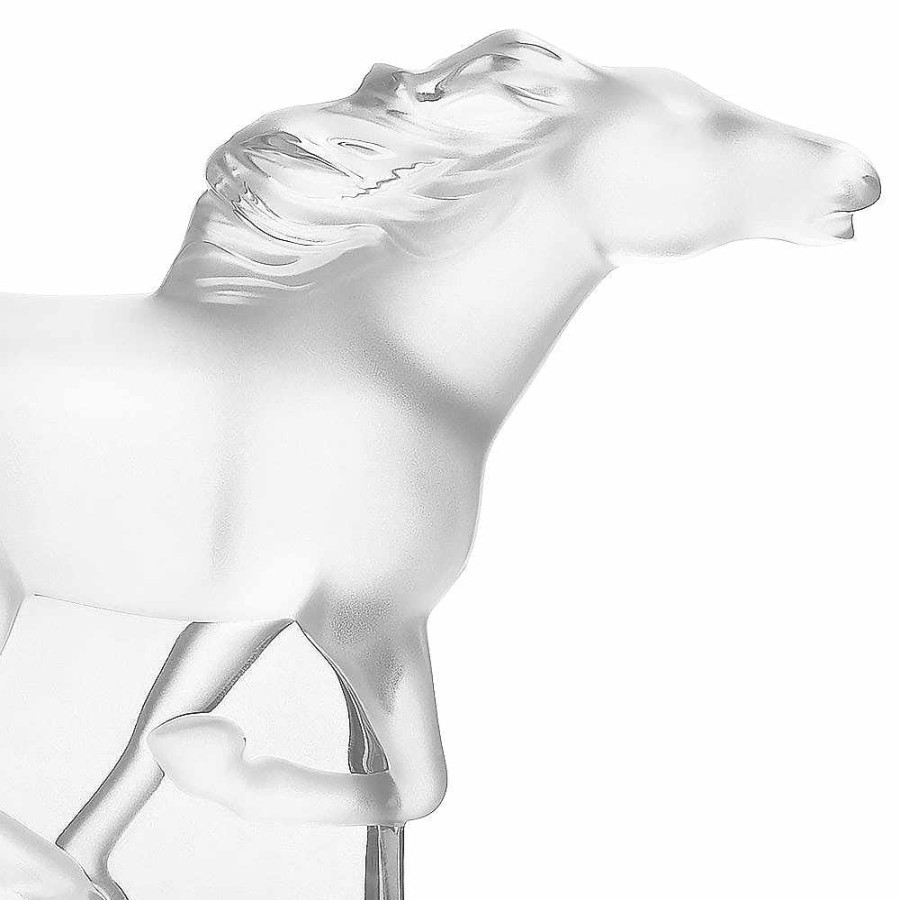 Sculptures | Lalique Kazak Horse Sculpture Clear Crystal