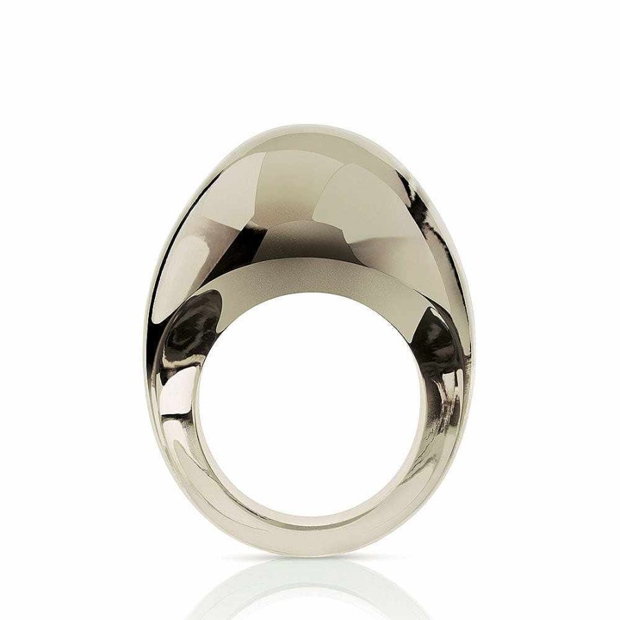 Rings | Lalique Cabochon Ring Bronze Crystal