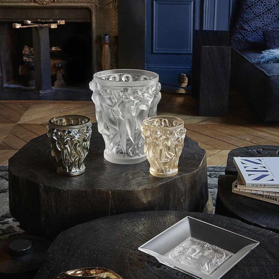 Vases | Lalique Rockstone 40, Arik Levy & Lalique Art, 2019 Lavender Crystal