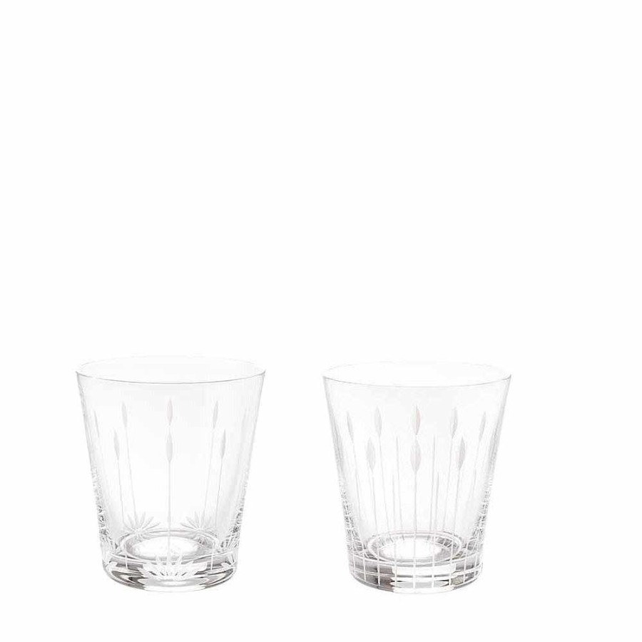 Glasses | Lalique Lotus, 2 Tumblers Set 30 Cl