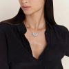 Necklaces | Lalique Vesta Necklace, Large White Gold/Diamonds/ Mother-Of-Pearl