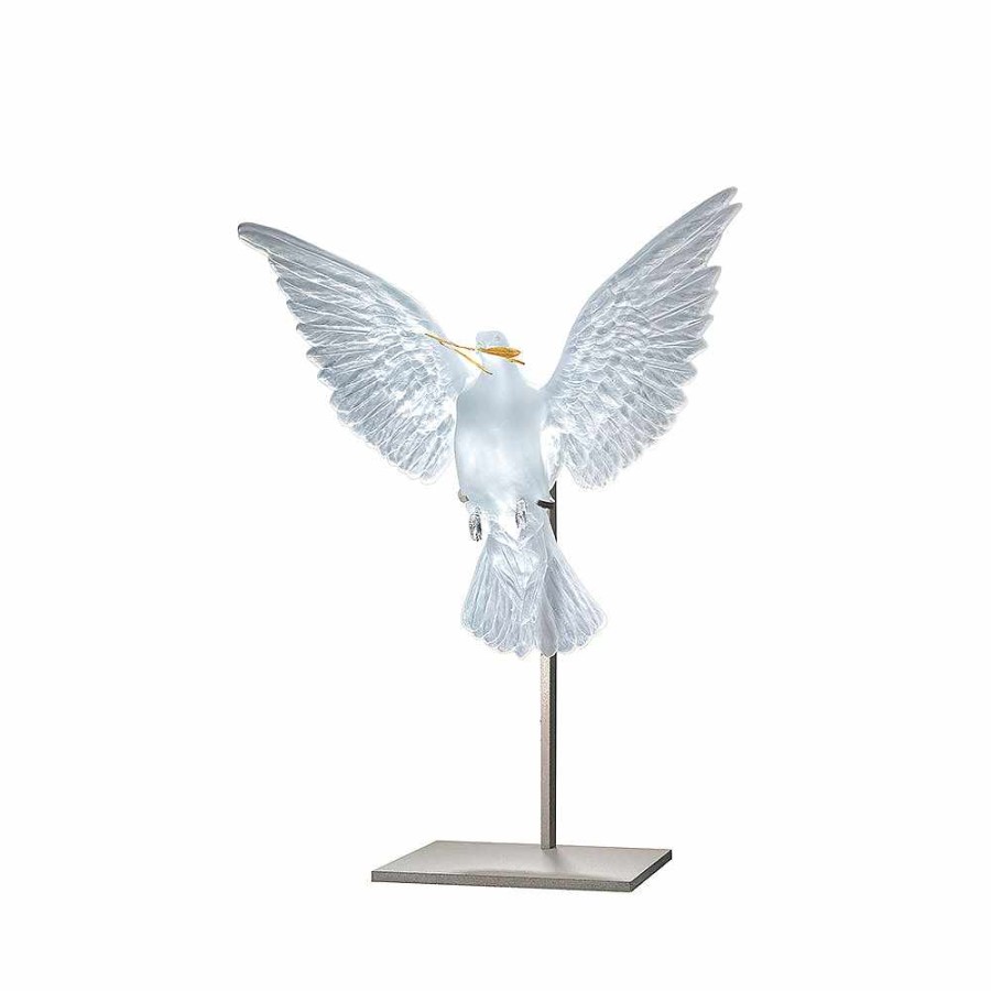 The Art Pieces | Lalique Eternal Truth, Damien Hirst & Lalique, 2017 Clear Crystal With 18K Gold Olive Branch/ Lost Wax Technique