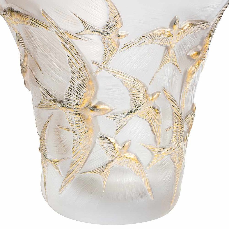 Vases | Lalique Geo Vase, Mario Botta & Lalique, 2016 Clear Crystal