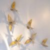 Sculptures | Lalique Swallow Wall Sculpture Clear/ Gold Stamped Crystal