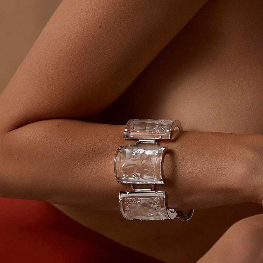 Bracelets | Lalique Nysa Bracelet Clear Crystal/ Silver