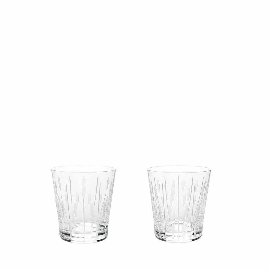 Glasses | Lalique Lotus, 2 Tumblers Set 20 Cl