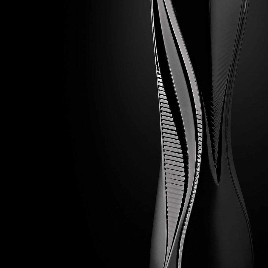 The Art Pieces | Lalique Visio Vase, Zaha Hadid & Lalique, 2014 Black Crystal