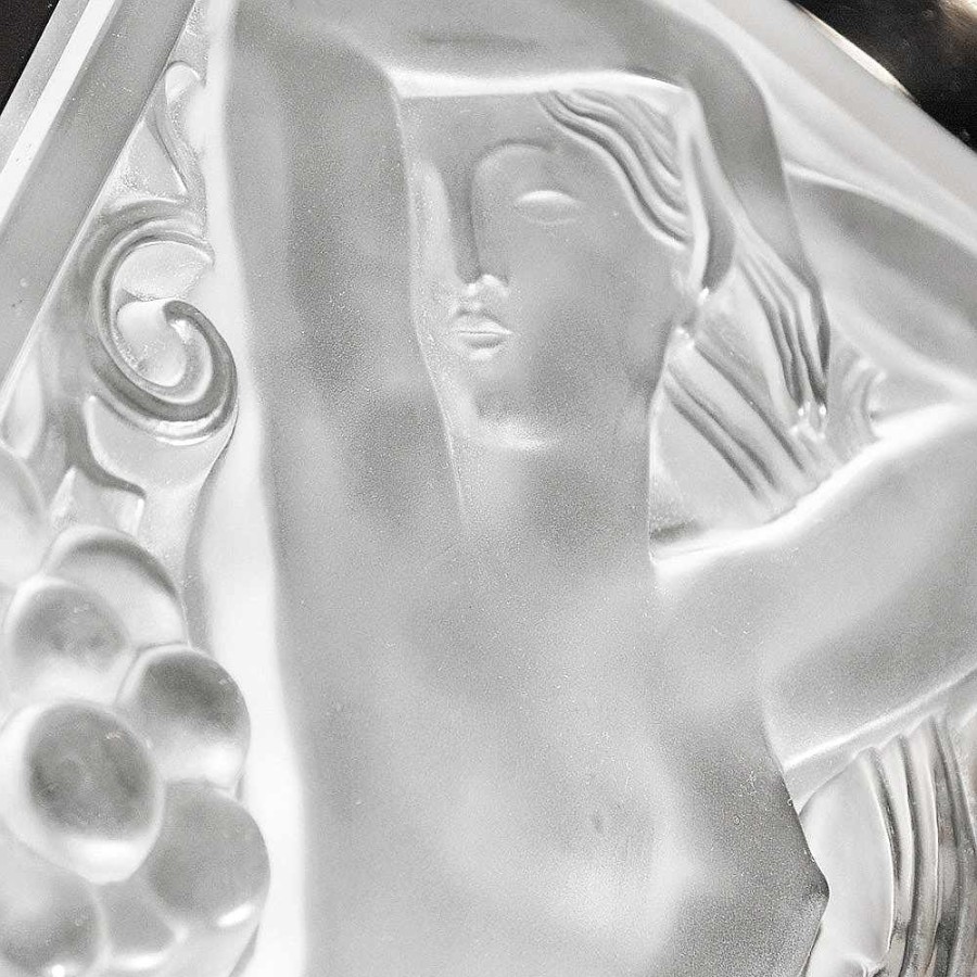 Decorative Panels | Lalique Femme Bras Leves Decorative Panel Clear Crystal