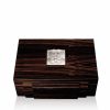 Boxes | Lalique Masque De Femme Jewellery Box Natural Ebony With Clear Crystal