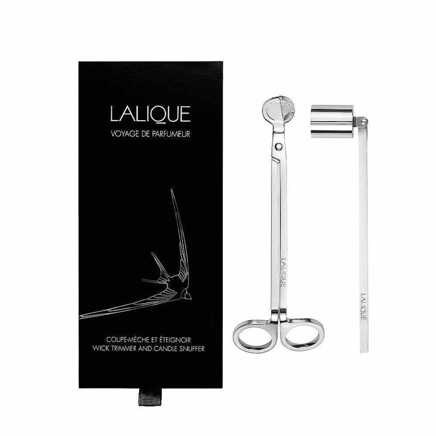 Candles Accessories | Lalique Wick Trimmer And Candle Snuffer Set Of 2 Pieces