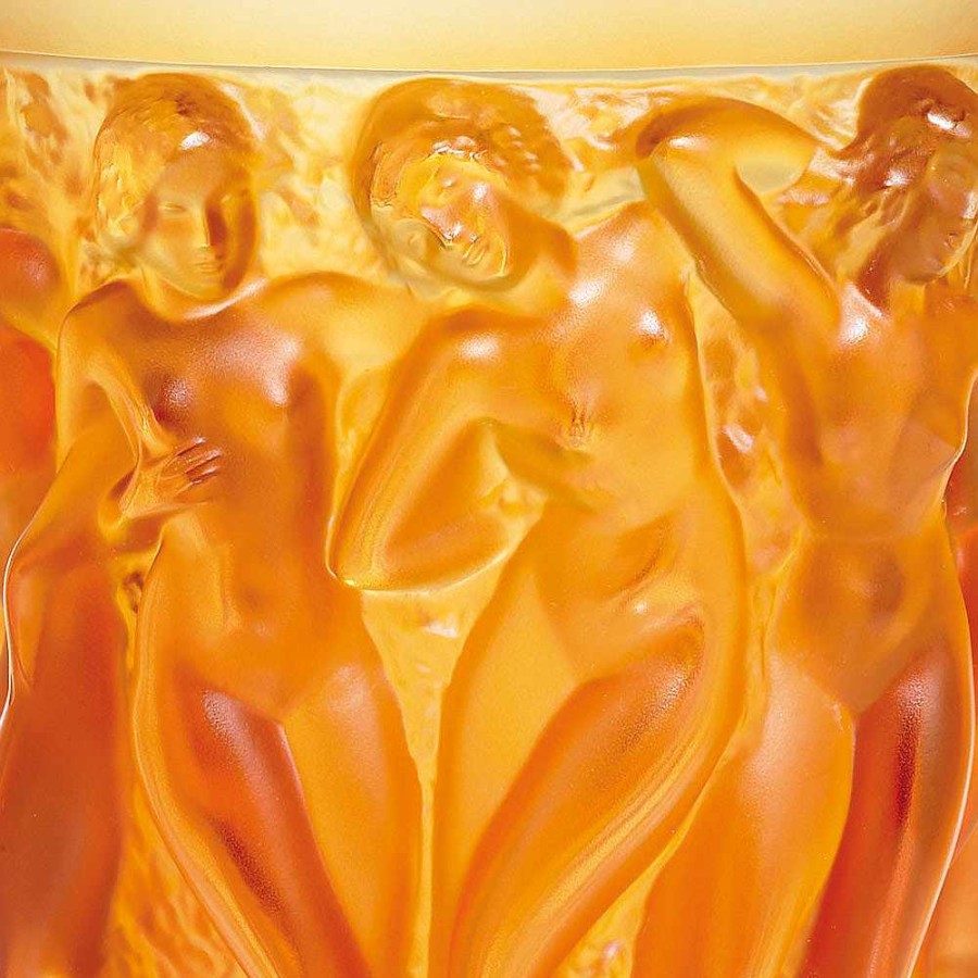 Vases | Lalique Sirenes Vase, Terry Rodgers & Lalique, 2020 Amber Crystal