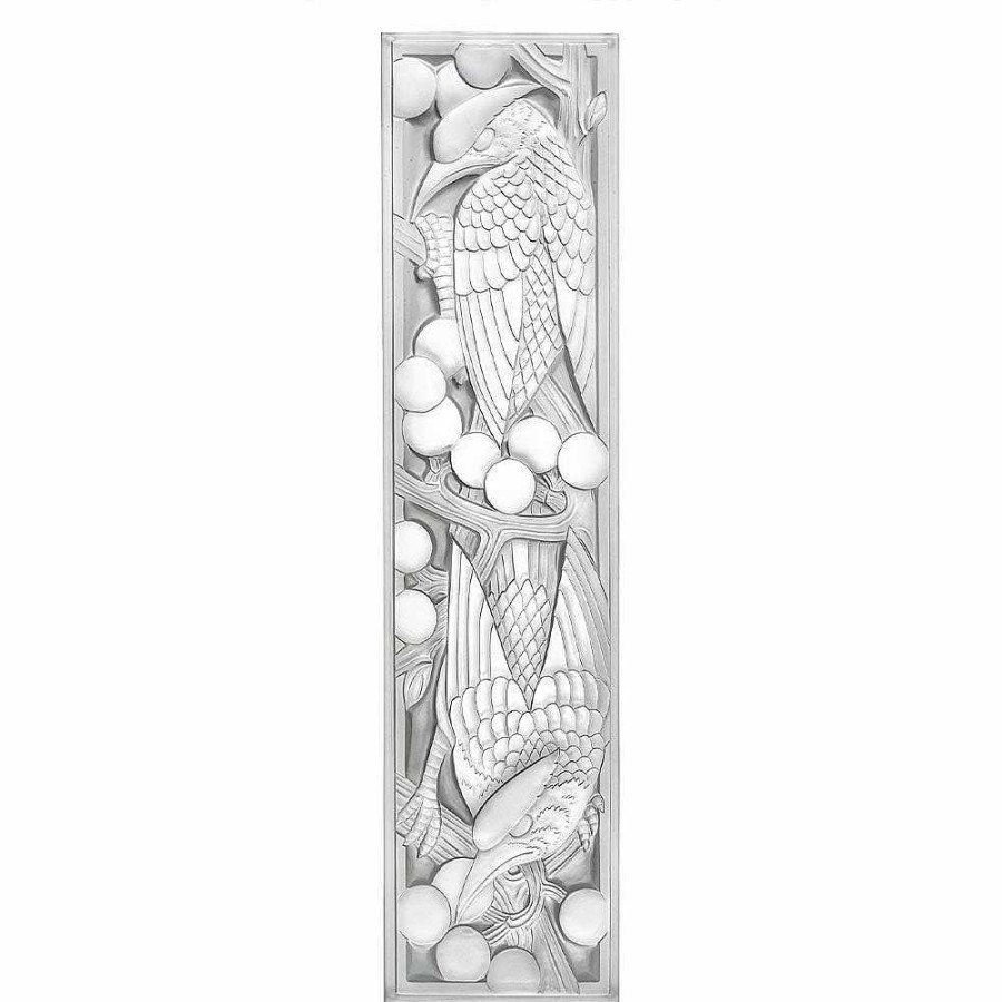 Decorative Panels | Lalique Merles Et Raisins Grand Decorative Panel Clear Crystal Non Mirrored/ Lost Wax