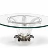 Tables | Lalique Cactus Coffee Table Clear And Black Crystal