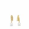 Earrings | Lalique Muguet Earrings Clear Crystal/ Vermeil