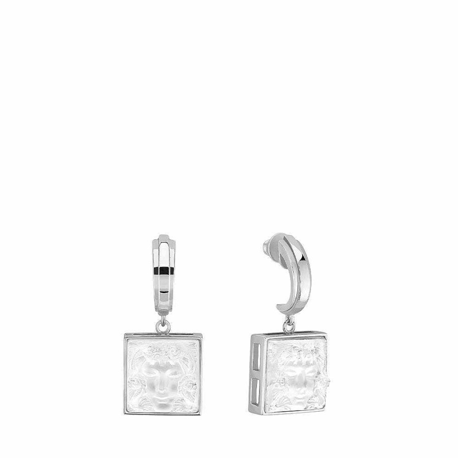 Earrings | Lalique Arethuse Earrings Clear Crystal/ Silver