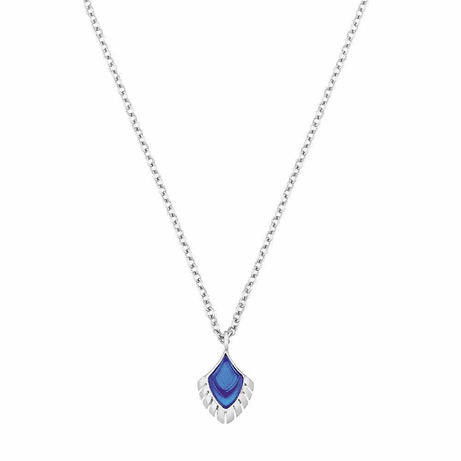 Pendants | Lalique Paon Pendant Blue Crystal/ Silver