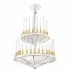 Chandeliers | Lalique Perles Chandelier Clear Crystal/ Satin Gilded Finish