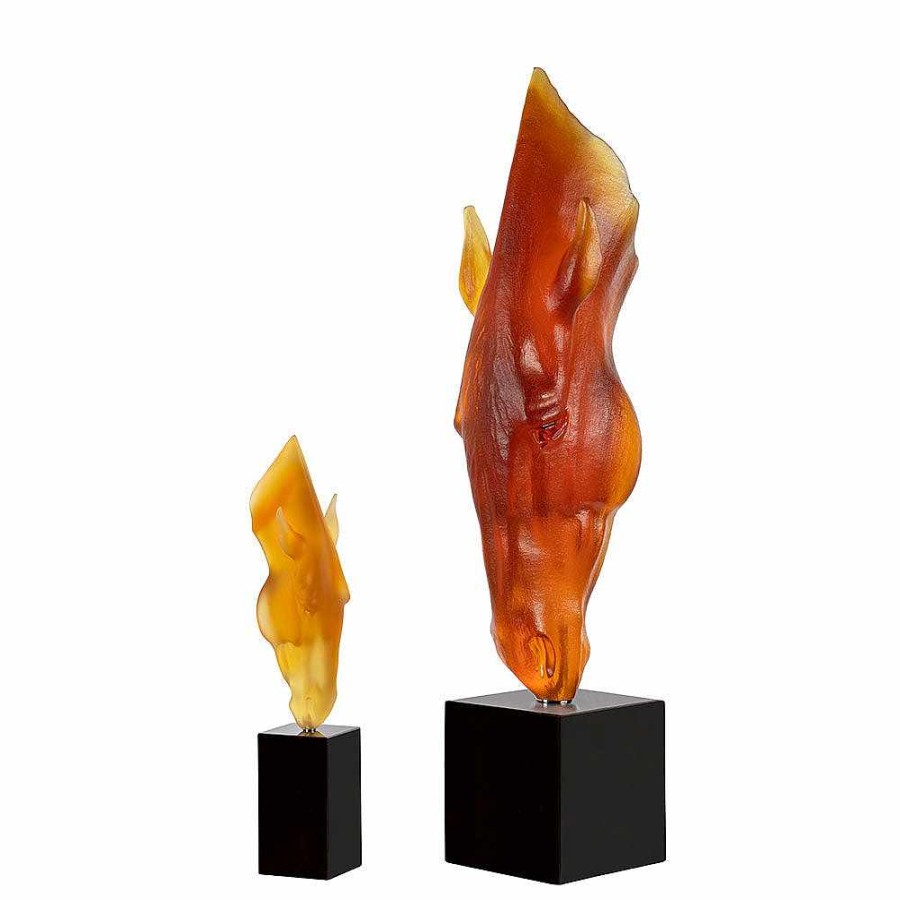 The Art Pieces | Lalique Still Water By Nic Fiddian Green & Lalique, 2021 Amber Crystal