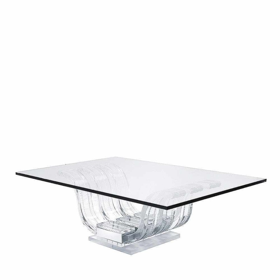 Tables | Lalique Perles D'Eau Coffee Table Clear Crystal