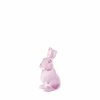 Sculptures | Lalique Toulouse Rabbit Sculpture Pink Crystal