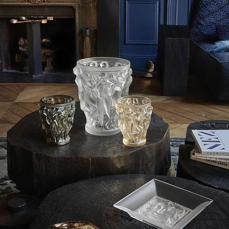 Vases | Lalique Rockstone 40, Arik Levy & Lalique Art, 2019 Dark Gray Crystal