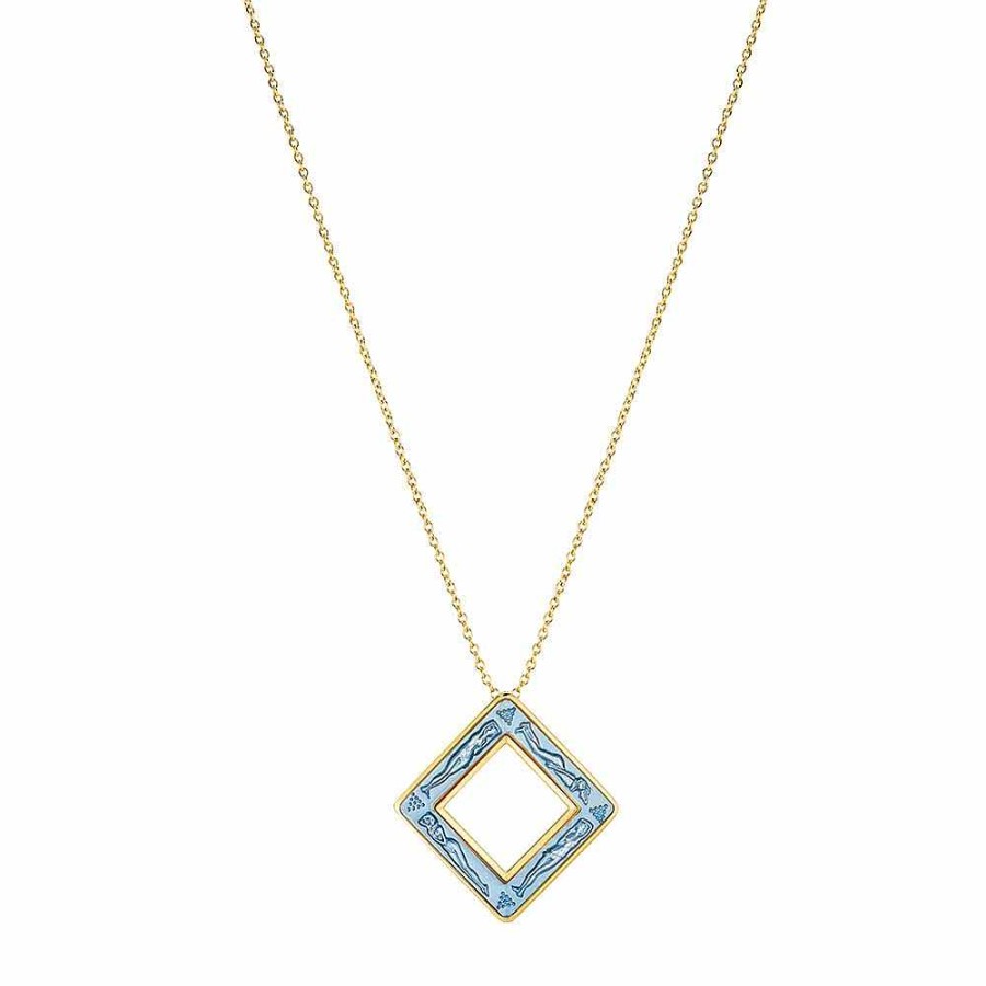 Pendants | Lalique Losange Bacchantes Pendant Pearl Blue Crystal