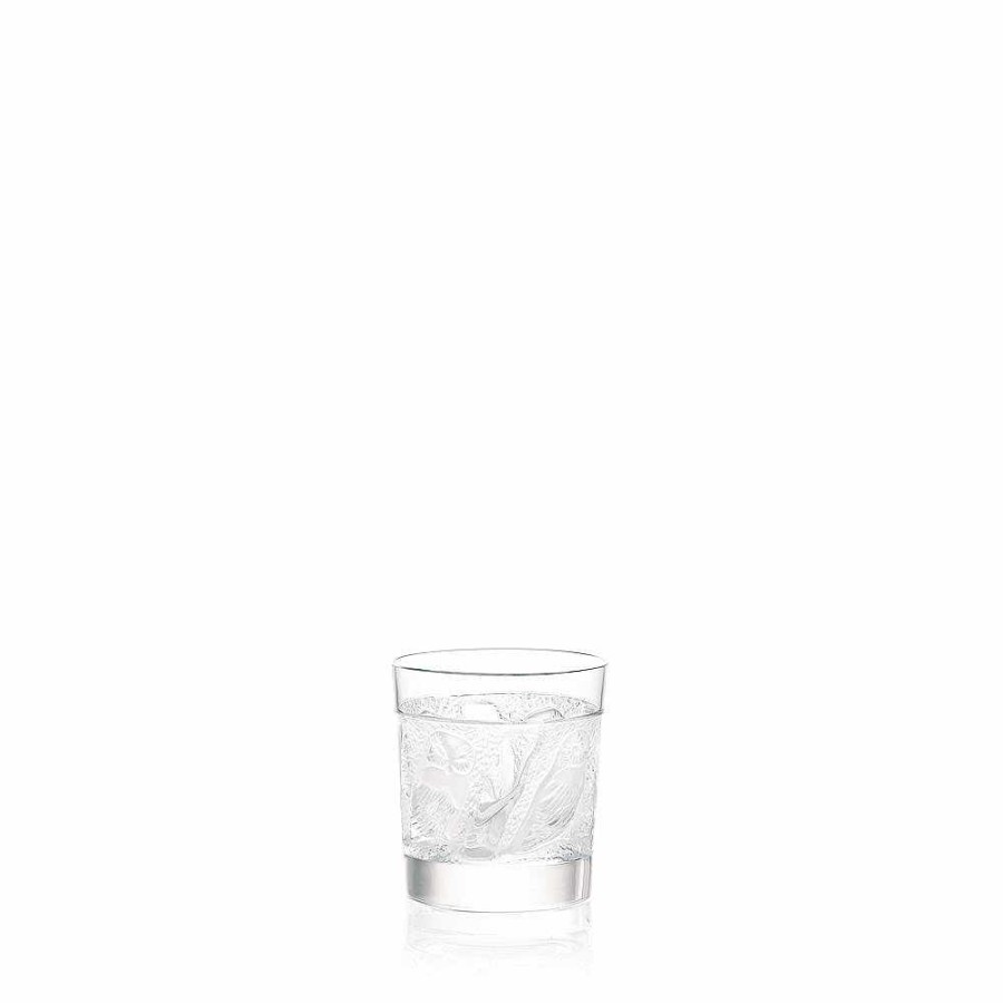 Glasses | Lalique Owl Whisky Tumbler Owl Collection/ Clear Crystal