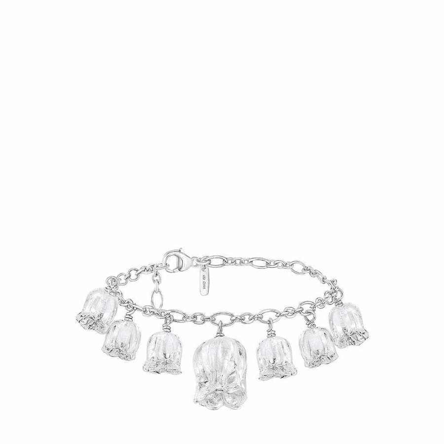 Bracelets | Lalique Muguet Bracelet Clear Crystal/ Silver