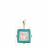 Pendants | Lalique Arethuse Pendant Clear Crystal/ Blue Lacquer/ Vermeil