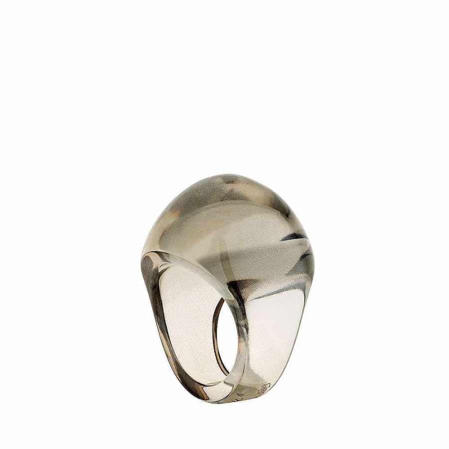 Rings | Lalique Cabochon Ring Bronze Crystal