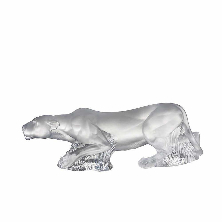 Sculptures | Lalique Timbavati Lioness Sculpture Clear Crystal