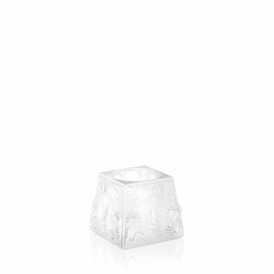 Candleholders & Votives | Lalique Masque De Femme Votive Clear Crystal