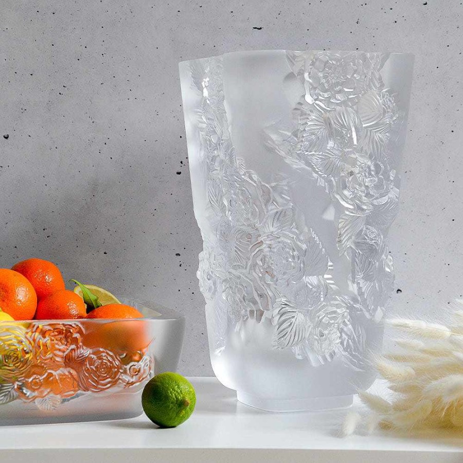 Bowls | Lalique Pivoines Bowl Clear Crystal