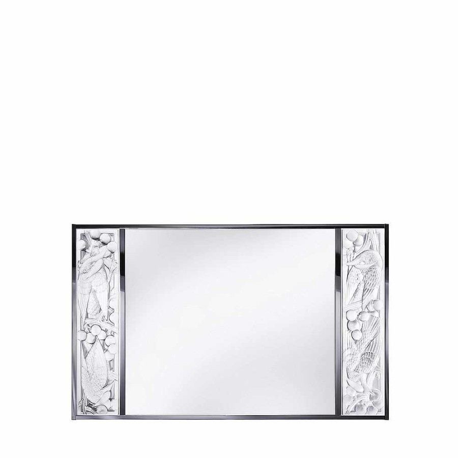 Mirrors | Lalique Merles Et Raisins Mirror Clear Crystal/ Chrome Finish