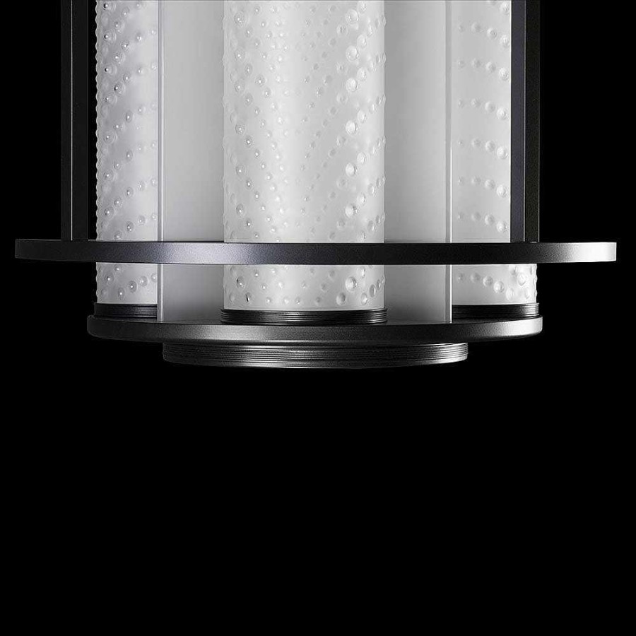 Ceiling Lamps & Lights | Lalique Coutard Lantern Small Size By Pierre-Yves Rochon Clear Crystal And Matte Black