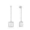 Earrings | Lalique Arethuse Long Earrings Clear Crystal/ Silver