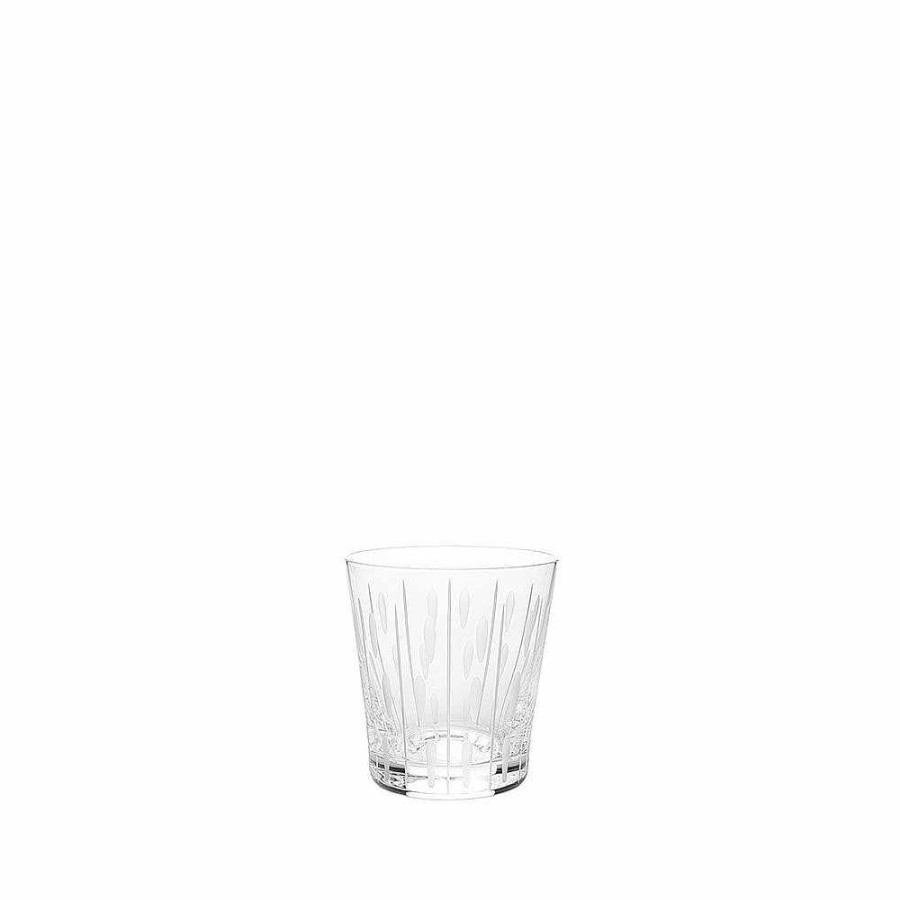 Glasses | Lalique Lotus Drops Tumbler 20 Cl Clear Crystal