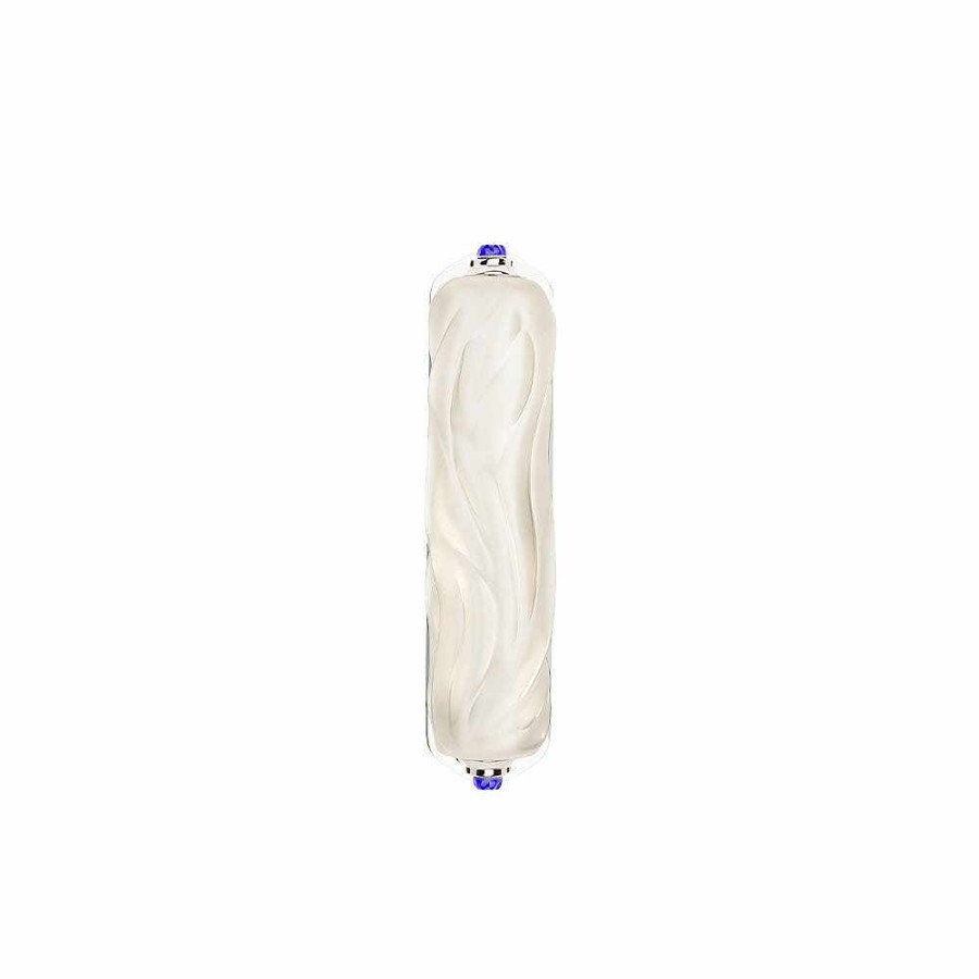 Sculptures | Lalique Mezuzah By Irma Small Size Clear And Nickel