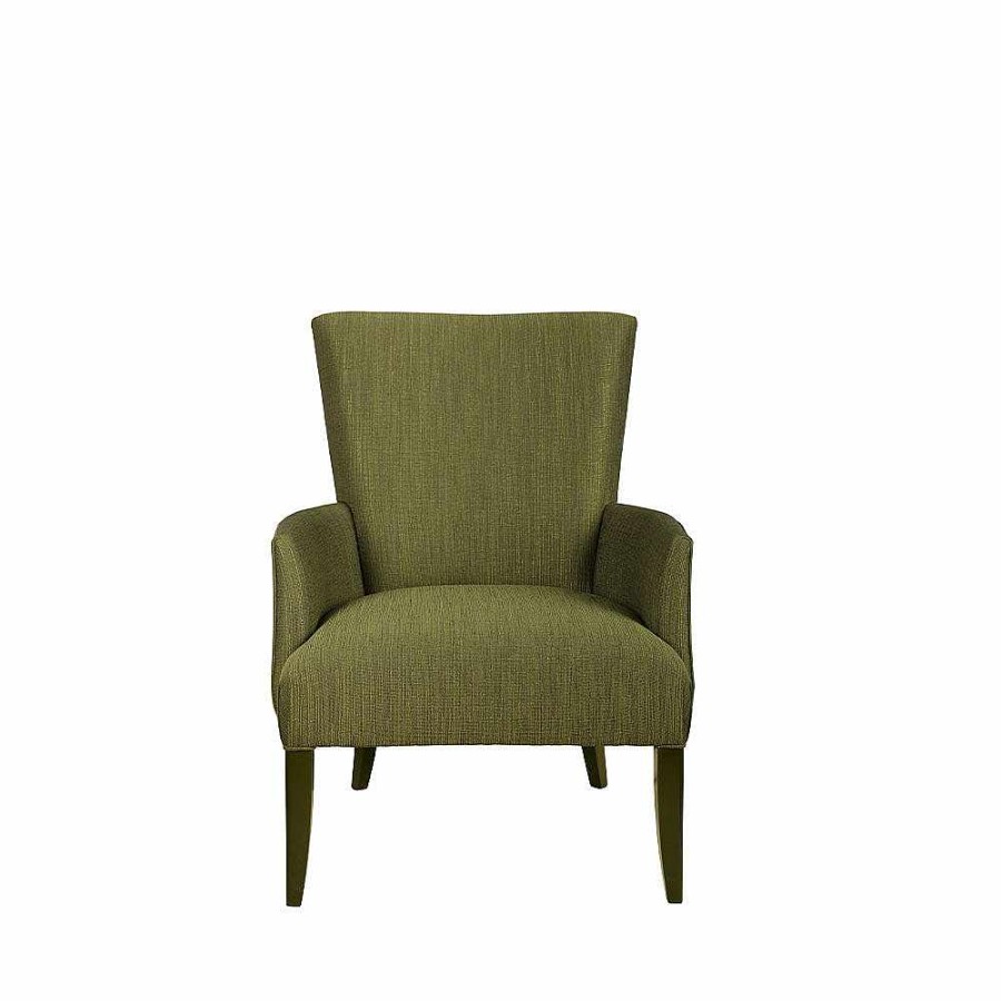 Seatings | Lalique Raisins Villa Rene Lalique Contemporary Armchair Gold Luster Crystal/ Green Lacquered And Green Fabric