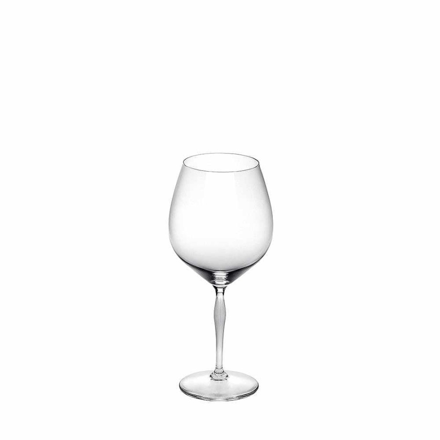 Glasses | Lalique 100 Points Burgundy Glass Clear Crystal