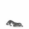 Sculptures | Lalique Zeila Panther Small Sculpture Grey Crystal