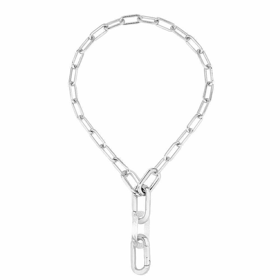 Necklaces | Lalique Empreinte Animale Necklace Clear Crystal/ Silver