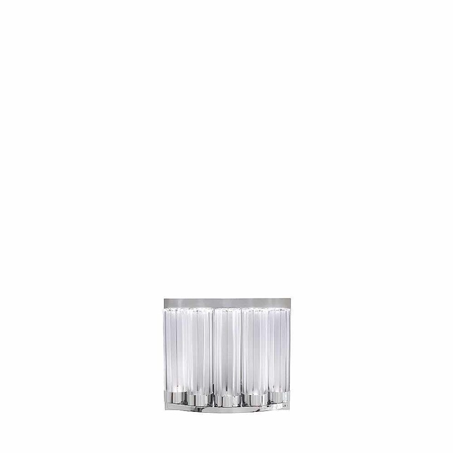 Wall Lamps | Lalique Orgue Wall Sconce Clear Crystal/ Chrome Finish