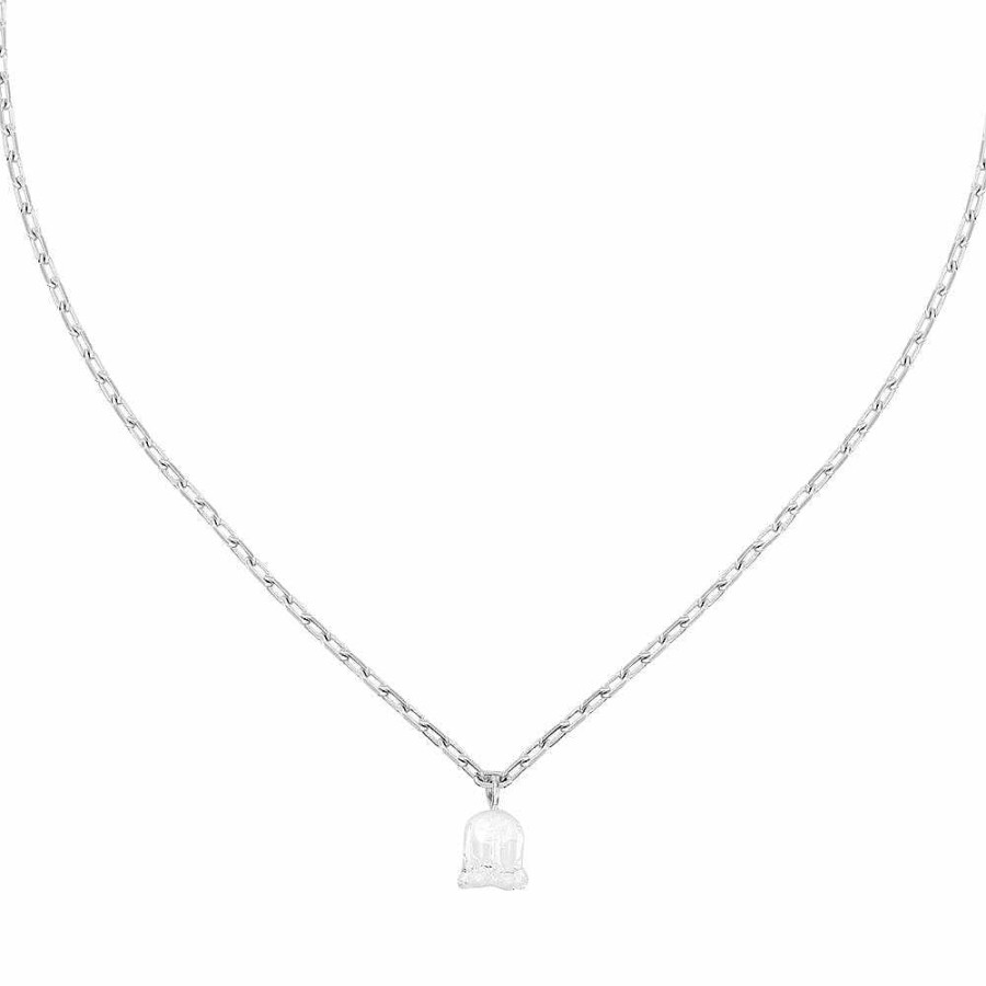 Necklaces | Lalique Muguet Necklace Clear Crystal/ Silver