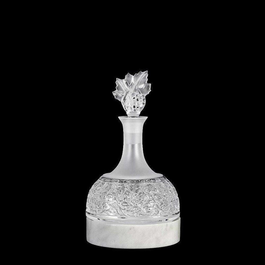 Table Accessories | Lalique Wine Refresher Base For The Versailles Decanter White Marble