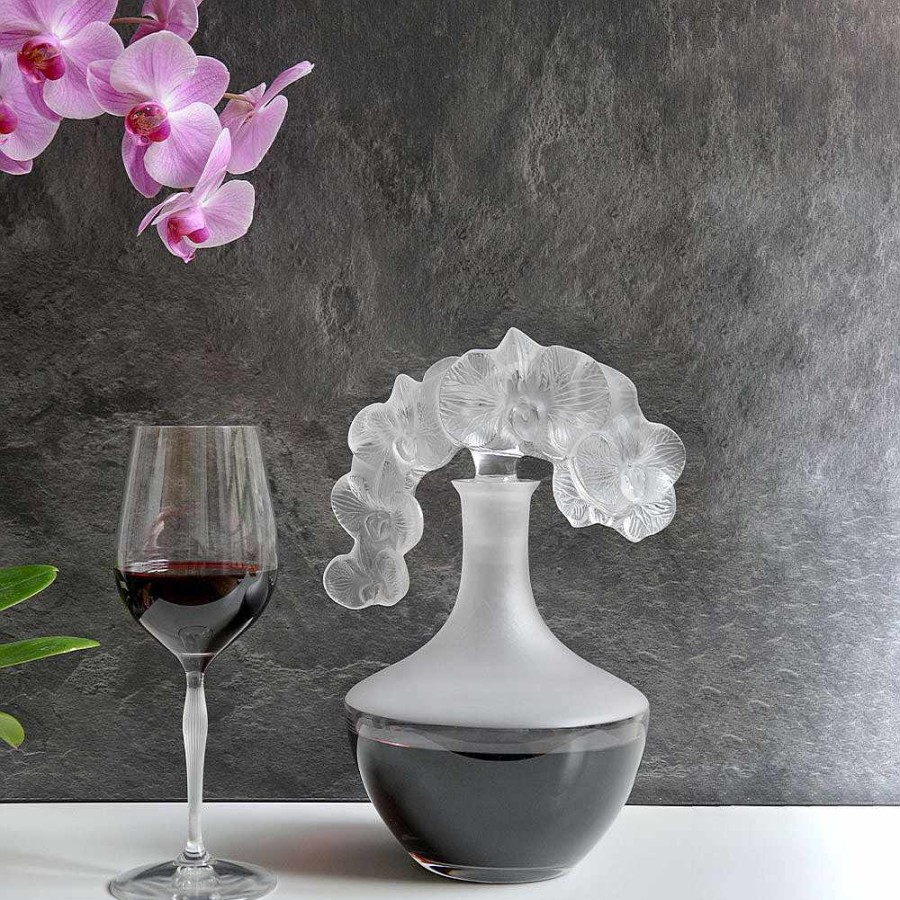 Decanters | Lalique Orchidee Decanter Clear Crystal