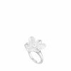 Rings | Lalique Fleur De Neige Ring Clear Crystal/ Silver