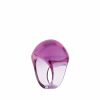 Rings | Lalique Cabochon Ring Fuchsia Crystal