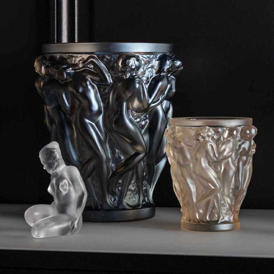 Vases | Lalique Sirenes Vase, Terry Rodgers & Lalique, 2020 Black Crystal