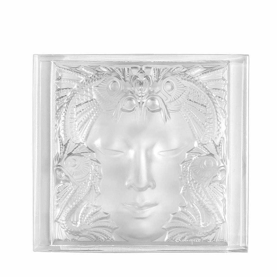 Decorative Panels | Lalique Revelation Masque De Femme Decorative Panel Clear Crystal/ Non Mirrored